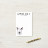 Bull Terrier liefhebber Post-it® Notes (Op bureau)