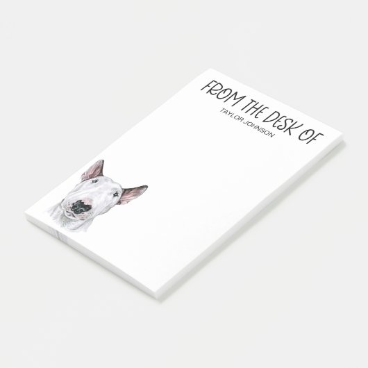 Bull Terrier liefhebber Post-it® Notes (Schuin)