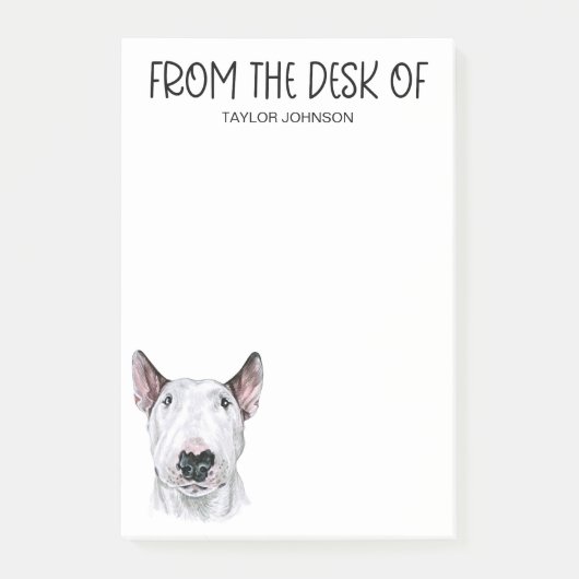 Bull Terrier liefhebber Post-it® Notes (Voorkant)