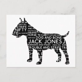 Bull Terrier London Slang Cockney Briefkaart