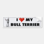 Bull Terrier Love Sticker BULLT1 (Voorkant)
