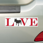 Bull Terrier Lover Bumpersticker (Op auto)