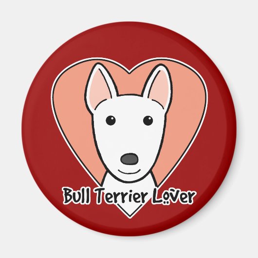 Bull Terrier Lover Magneet (Voorkant)