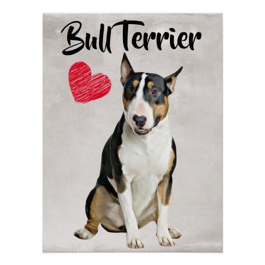 Bull Terrier Lover poster (Voorkant)