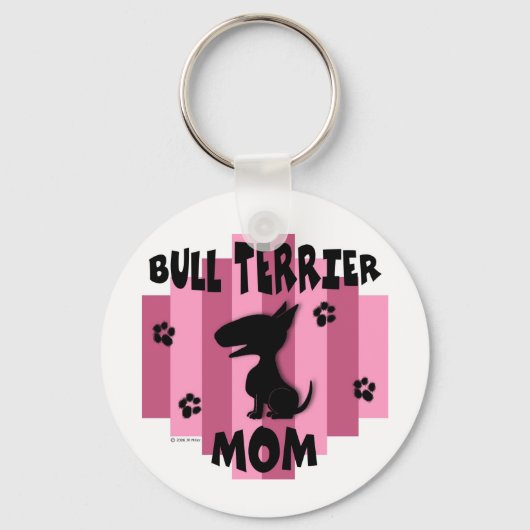 Bull Terrier Ma Sleutelhanger (Voorkant)