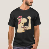 Bull Terrier Mam Tattoo, Gift Bully Mam Dog Eigena T-shirt (Voorkant)