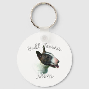 Bull Terrier Moeder 2 Sleutelhanger