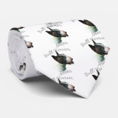 Bull Terrier Moeder 2 Stropdas (Opgerold)