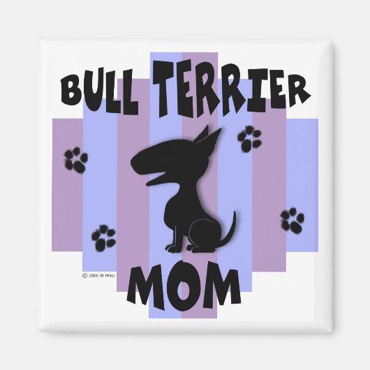 Bull Terrier Moeder Magneet (Voorkant)