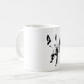 Bull Terrier Mok - Gritty Inkt Stijl (Voorkant links)