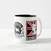 Bull Terrier-Mok Tweekleurige Koffiemok (Voorkant rechts)