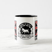 Bull Terrier-Mok Tweekleurige Koffiemok (Center)