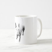 Bull Terrier Mug – Soulful Grit, Front and Center Koffiemok (Voorkant rechts)