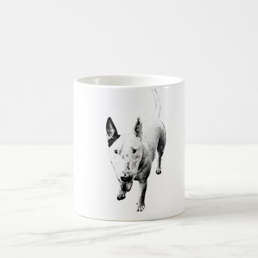 Bull Terrier Mug – Soulful Grit, Front and Center Koffiemok (Center)