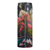 Bull Terrier op een peddel: Een Schilderachtig avo Thermosbeker (Achterkant)