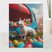 Bull Terrier paaseieren Kaart (Voorkant)