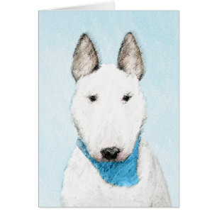 Bull Terrier Painting - Cute Original Dog Art