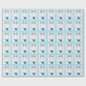 Bull Terrier Painting - Cute Original Dog Art Cadeaupapier (Vlak)