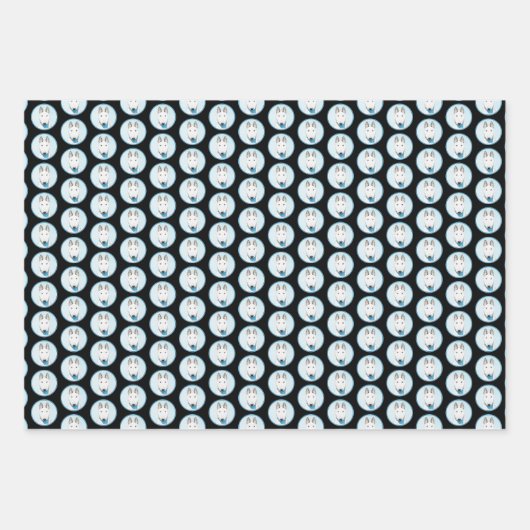 Bull Terrier Painting - Cute Original Dog Art Inpakpapier Vel (Voorkant 3)