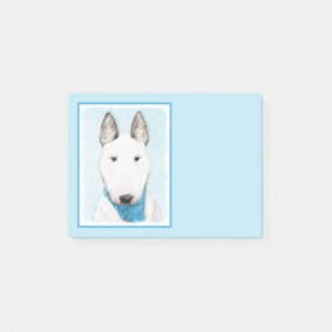 Bull Terrier Painting - Cute Original Dog Art Post-it® Notes