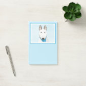 Bull Terrier Painting - Cute Original Dog Art Post-it® Notes (Kantoor)