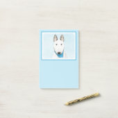 Bull Terrier Painting - Cute Original Dog Art Post-it® Notes (Op bureau)