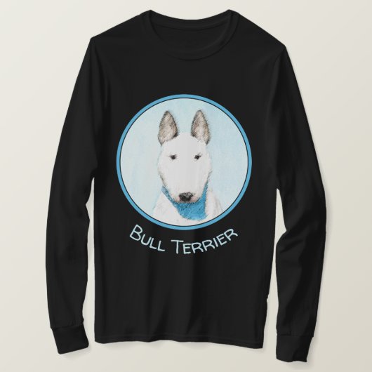 Bull Terrier Painting - Cute Original Dog Art T-shirt (Design voorkant)