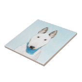 Bull Terrier Painting - Cute Original Dog Art Tegeltje (Zijkant)