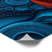 Bull Terrier Paper Quilling Art Dog Portret Poster (Hoek)