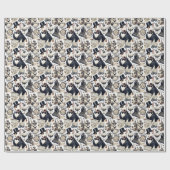 Bull Terrier Pattern Cadeaupapier (Vlak)