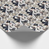 Bull Terrier Pattern Cadeaupapier (Hoek)