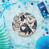  Bull Terrier Pattern Papieren Bordje (Feest)