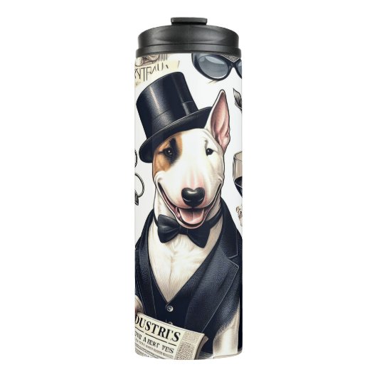 Bull Terrier Pattern Thermosbeker (Voorkant)