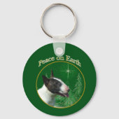Bull Terrier Peace Sleutelhanger (Achterkant)