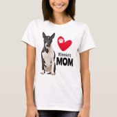 Bull Terrier Personalized Mam T-shirt (Voorkant)