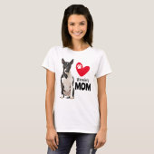 Bull Terrier Personalized Mam T-shirt (Voorkant volledig)