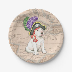 Bull Terrier Pirate Papieren Bordje