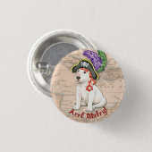 Bull Terrier Pirate Ronde Button 3,2 Cm (Voorkant /achterkant)