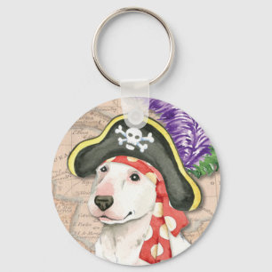 Bull Terrier Pirate Sleutelhanger
