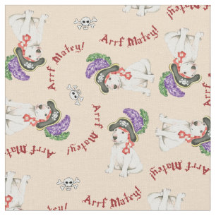 Bull Terrier Pirate Stof