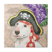Bull Terrier Pirate Tegeltje (Voorkant)