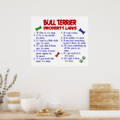 BULL TERRIER PL2 POSTER (Keuken)