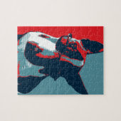 Bull Terrier Political Parody Legpuzzel (Horizontaal)