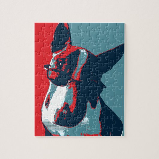 Bull Terrier Political Parody Legpuzzel (Verticaal)