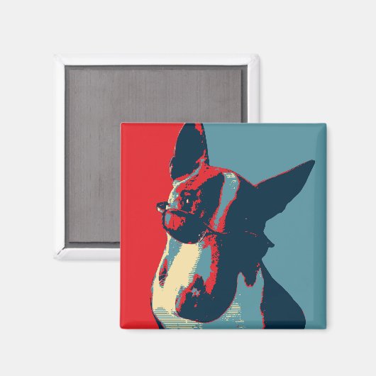 Bull Terrier Political Parody Magneet (Voorkant / Achterkant)