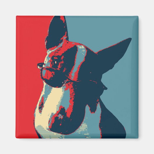 Bull Terrier Political Parody Magneet (Voorkant)