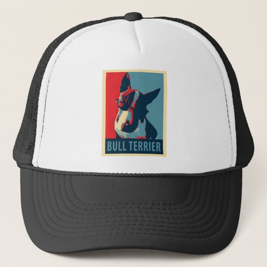 Bull Terrier Political Parody Trucker Pet (Voorkant)