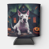 Bull Terrier pompoenen Halloween eng Blikjeskoeler (Voorkant)
