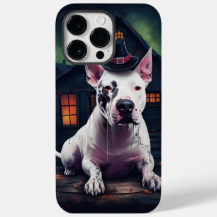 Bull Terrier pompoenen Halloween eng Case-Mate iPhone 14 Pro Max Hoesje