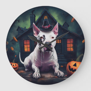 Bull Terrier pompoenen Halloween eng Grote Klok